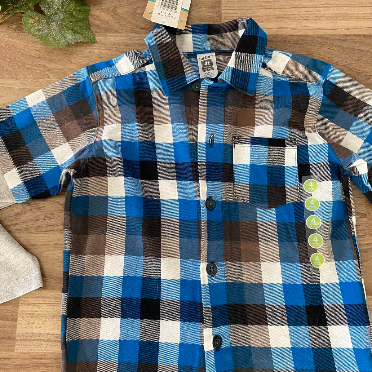 Full Button Up Shirt (Boys Size 4)