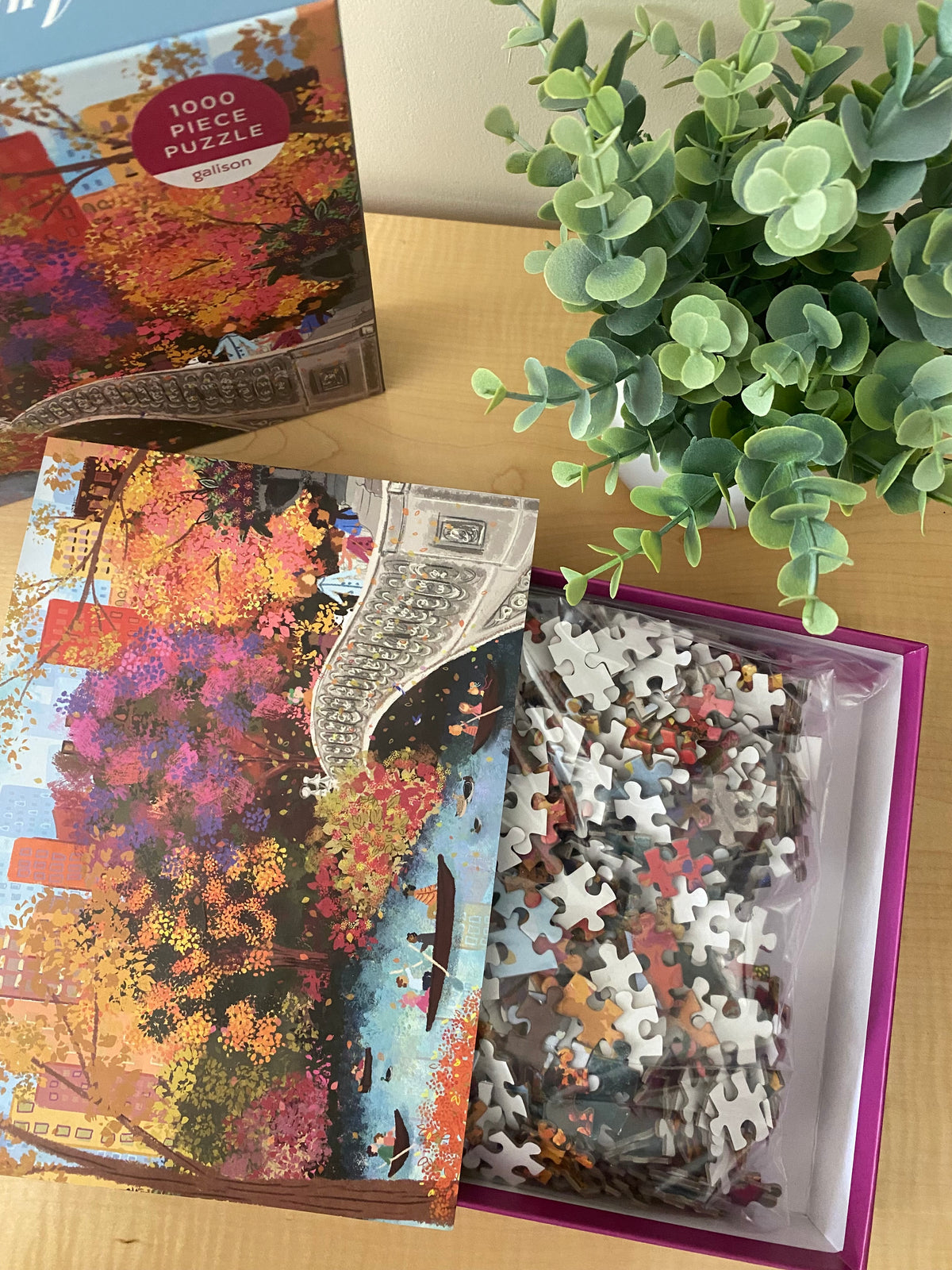 AUTUMN ON BOW BRIDGE PUZZLE - 1000 PIECES