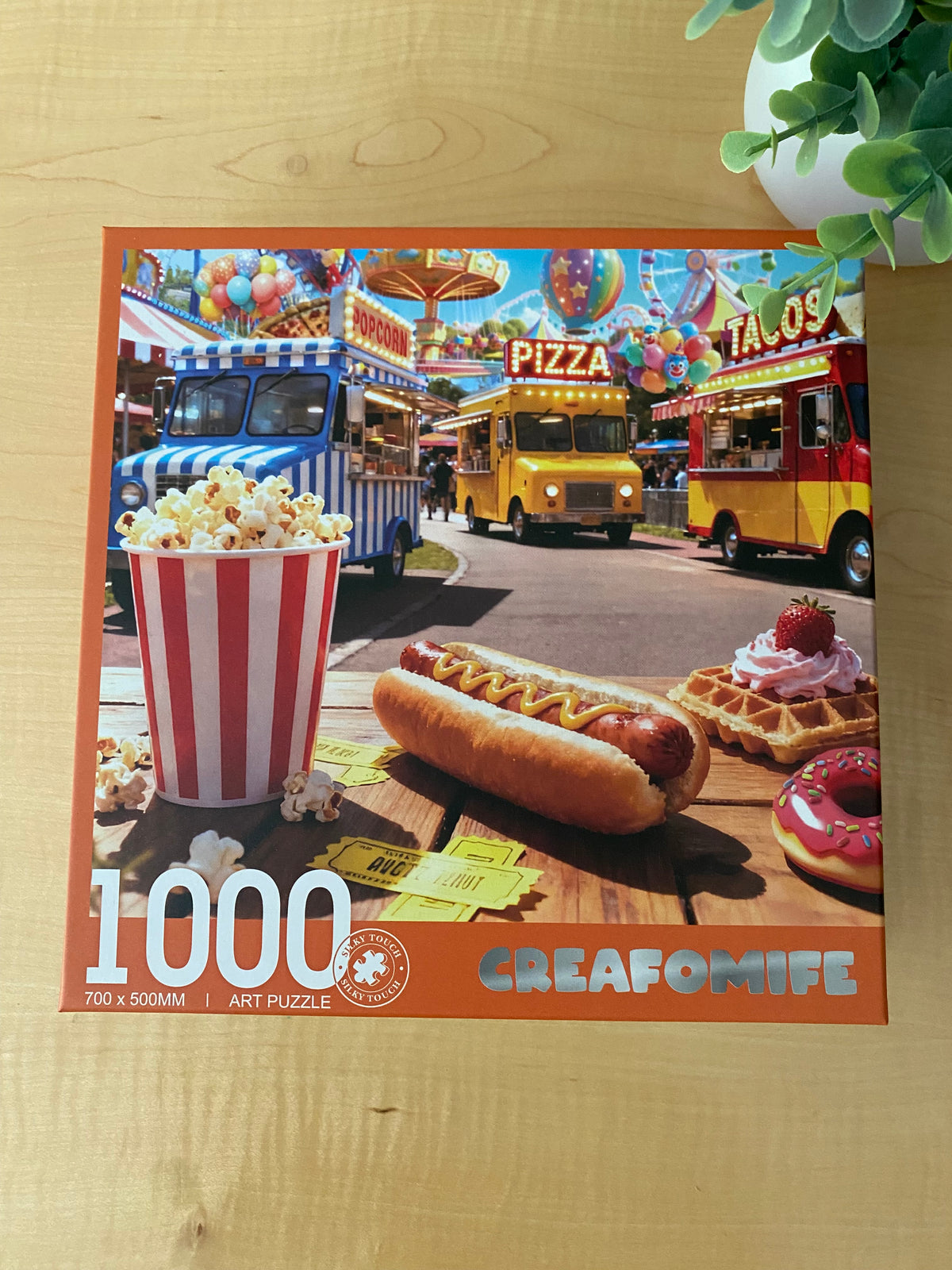 AMUZEMENT PARK & FAST FOOD PUZZLE - 1000 PIECES