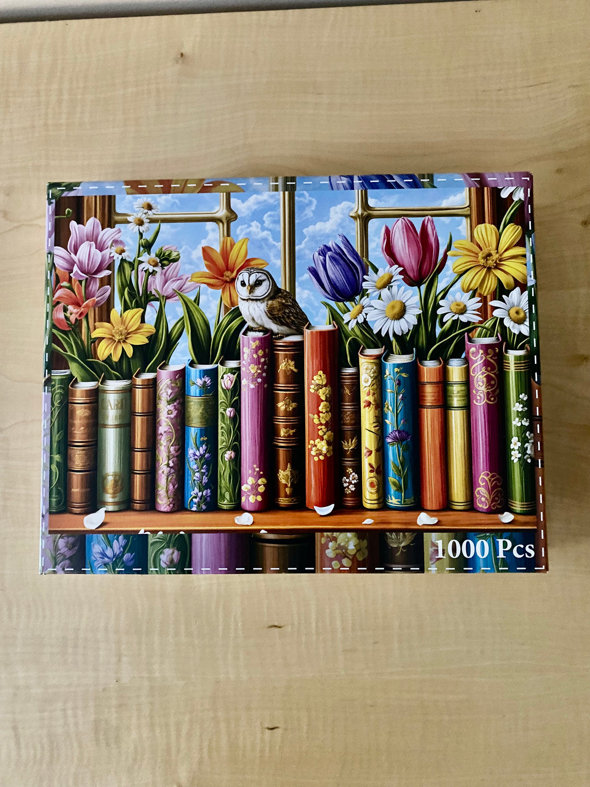 BRILLIANT BOOKS AND FLOWERS PUZZLE - 1000 PIECES