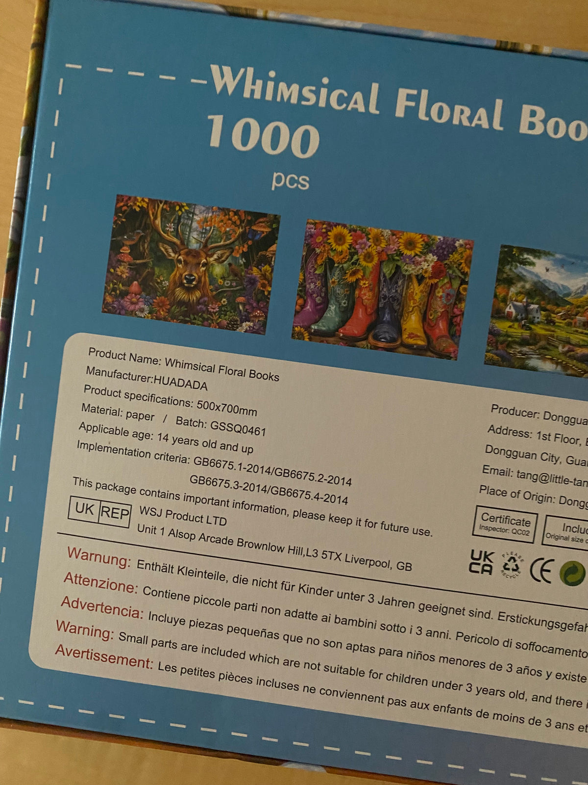 BRILLIANT BOOKS AND FLOWERS PUZZLE - 1000 PIECES