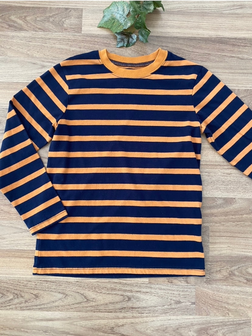 Long Sleeve Striped Top (Boys Size 6-7)