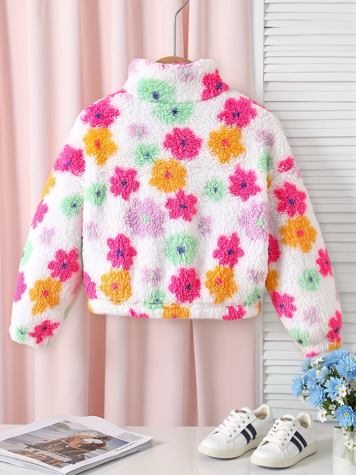 Full Zip Up Sweater (Girls Size 5-6)