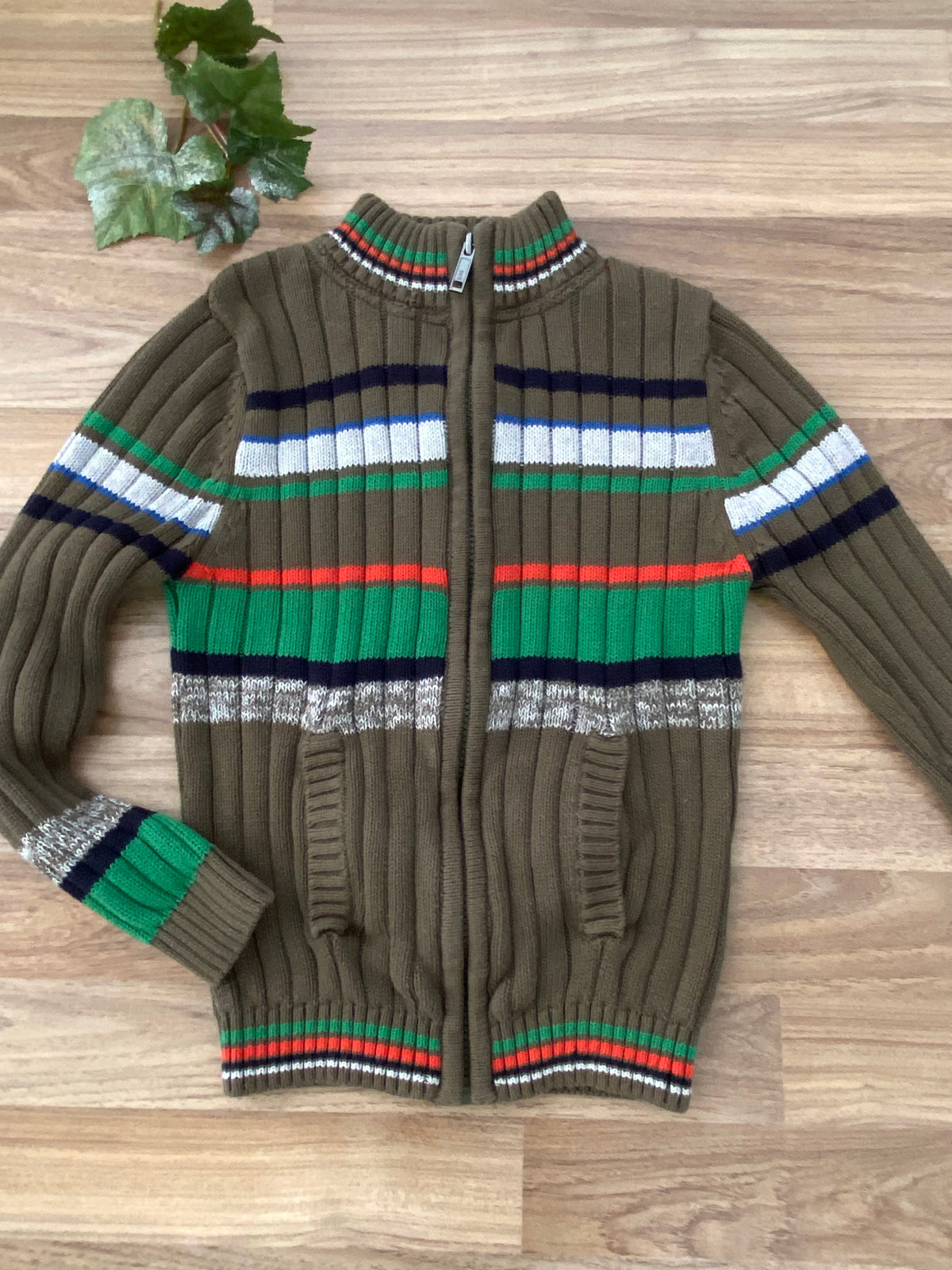 Full Zip Sweater (Boys Size 8)