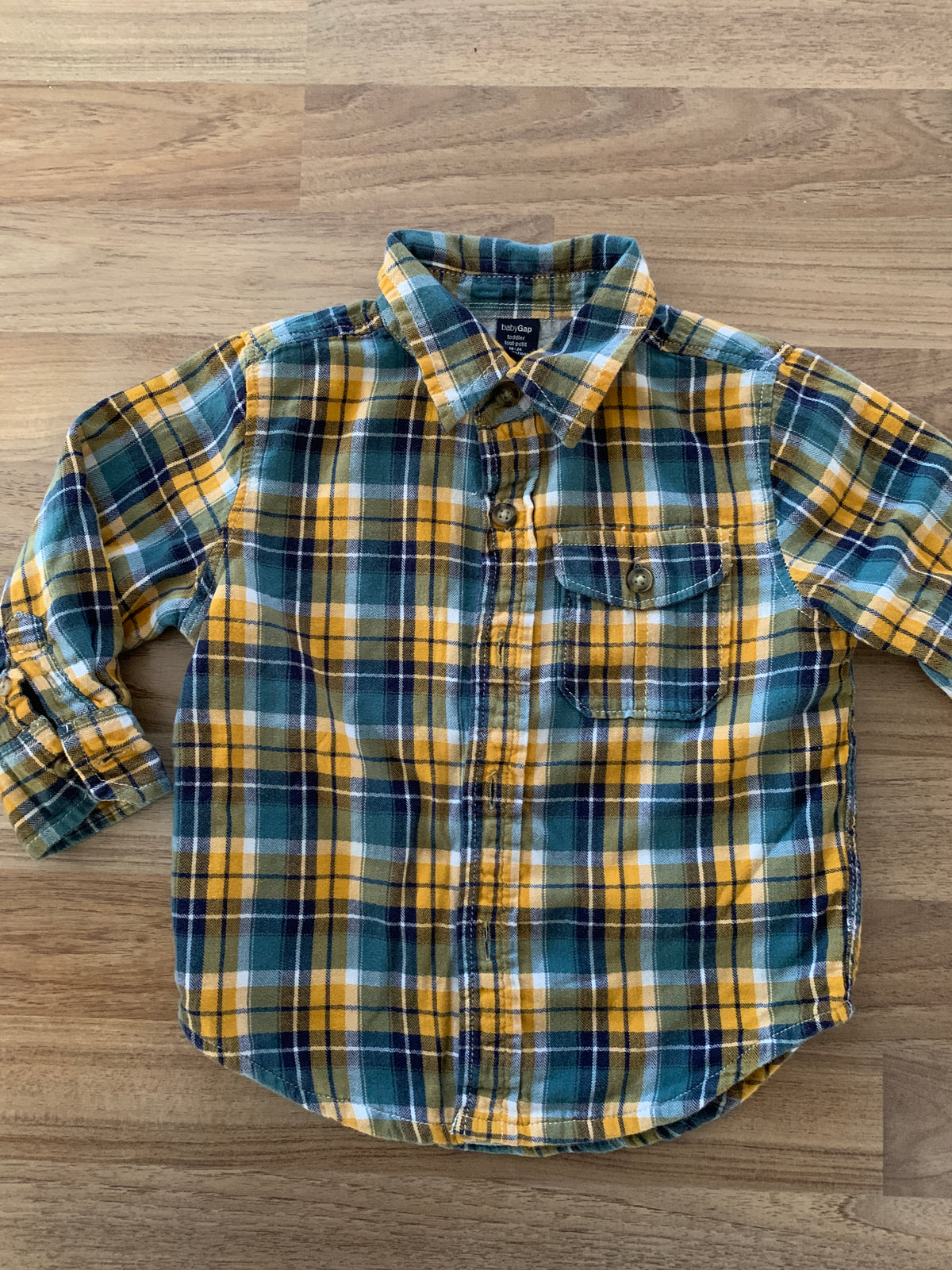 Full Button Up Lined Shirt (Boys Size 18-24M)